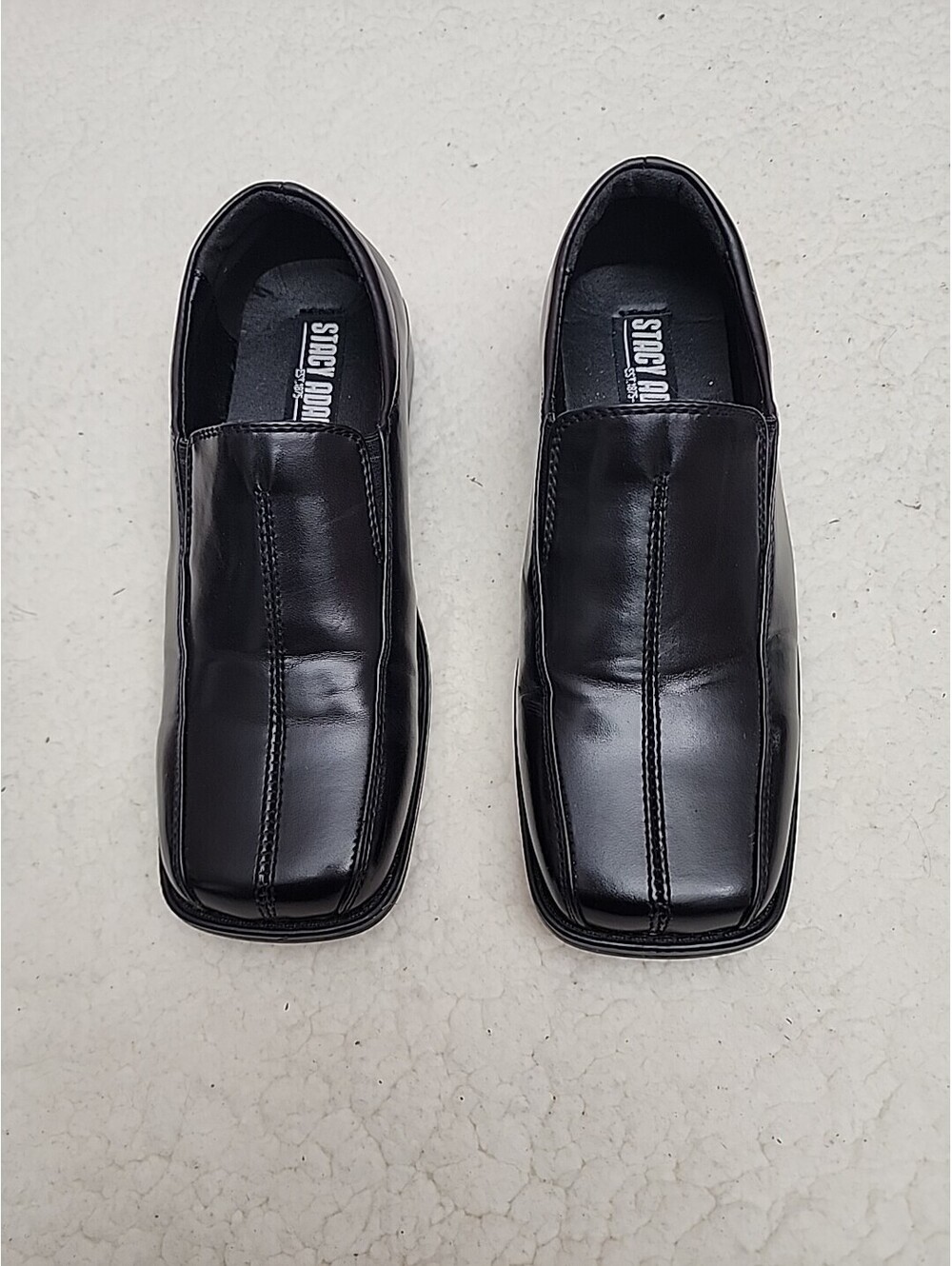 Kids Stacy Adams Shoes SIZE Boys 3M Black Slip-on Special Occasion 412249Y-01